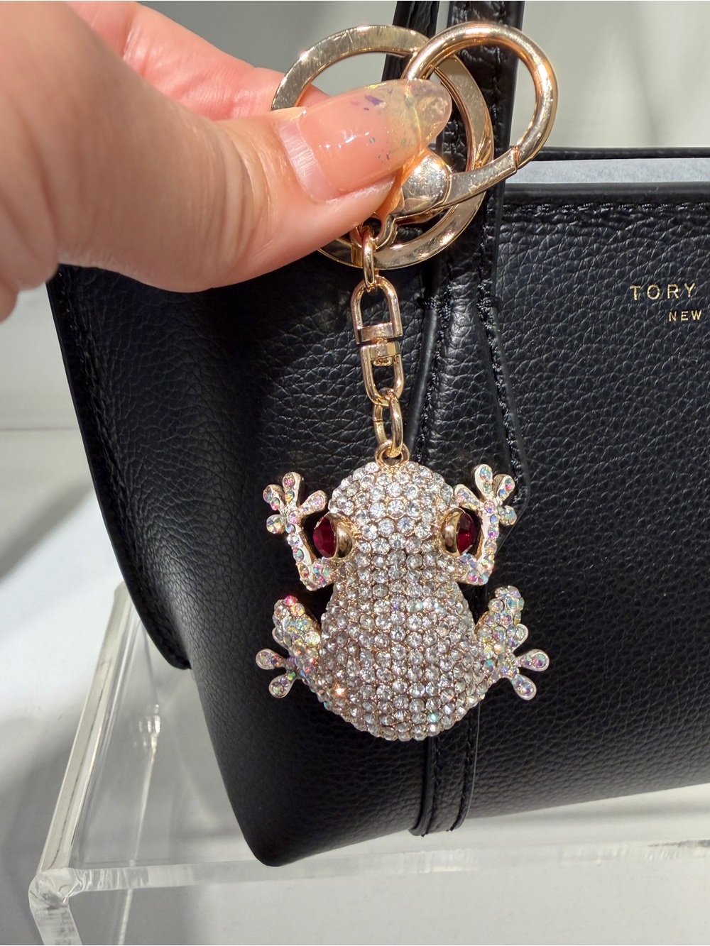 Cubic Frog Handbag decor Charm / Keychain